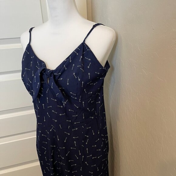 Xhilaration Jumpsuit in Navy Blue and White - Size Large - NWT (291) - Picture 2 of 9